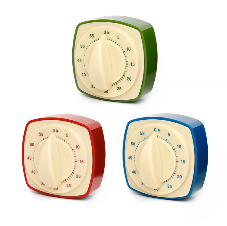 Kikkerland Kitchen Küchentimer Retro 60 Minuten mechanisch