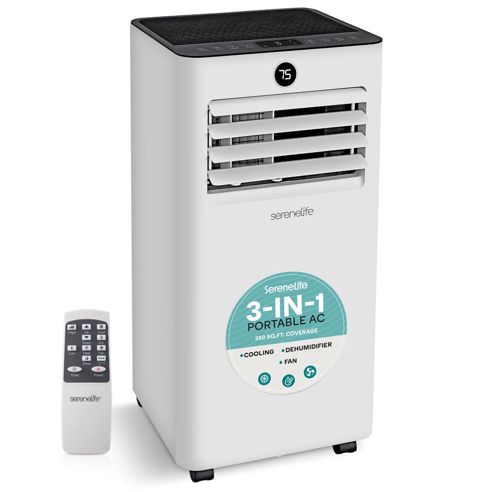 Serenelife Portable AC Klimagerät 10000 BTU mit Entfeuchter