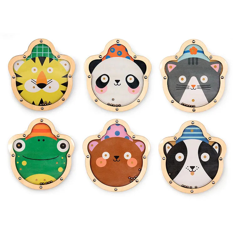 Kikkerland Kidoki Double Sided Tilt Roll Puzzle Holzspiel
