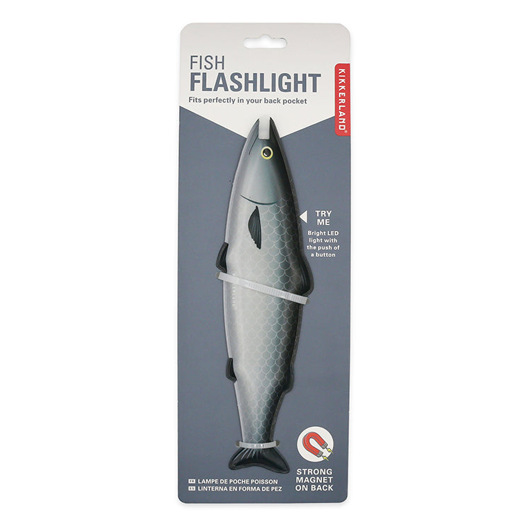 Kikkerland Tools Fish Taschenlampe Fisch LED Flach