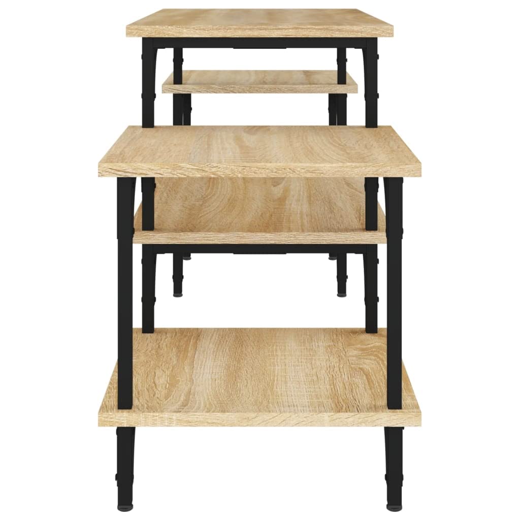 vidaXL Möbel TV-Schrank Sonoma-Eiche 117x35x52cm Holz