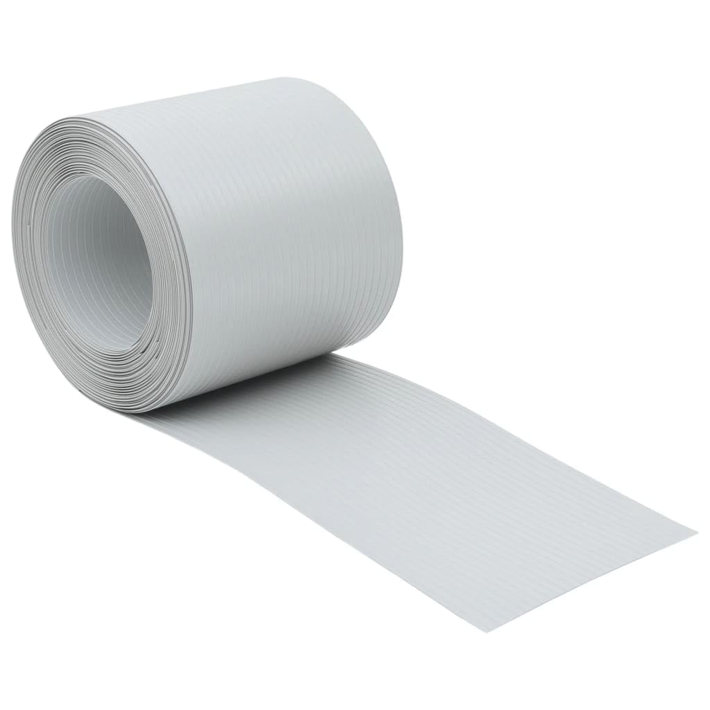 vidaXL Heim & Garten Sichtschutzstreifen Hellgrau 10 Stk PVC