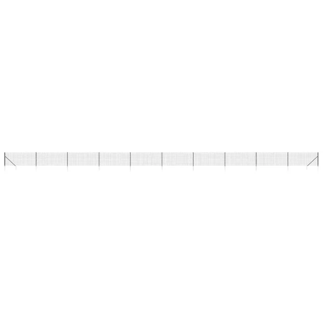 vidaXL Heim & Garten Maschendrahtzaun Anthrazit PVC Stahl