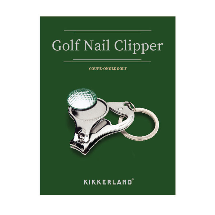 Kikkerland Tools Golf Nagelknipser 4-in-1 mit Flaschenöffner