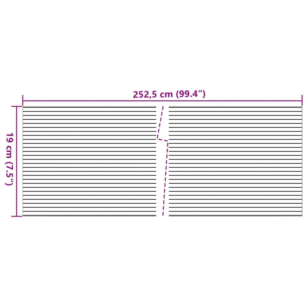 vidaXL Heim & Garten Sichtschutzstreifen Hellgrau 10 Stk PVC