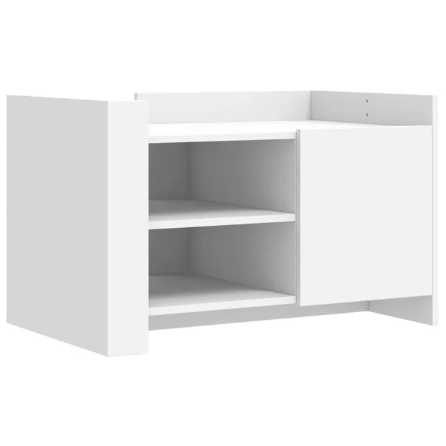 vidaXL Couchtisch Weiß 80x50x50 cm Holzwerkstoff Stauraum