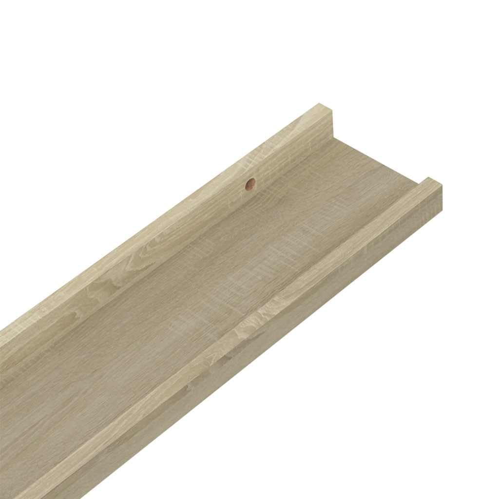 vidaXL Heim & Garten Wandregal Braun 40x9x3 cm 2er Set MDF