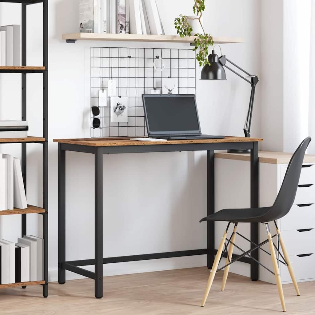 vidaXL Tisch Altholz 80x50x76,5 cm Holz Stahl