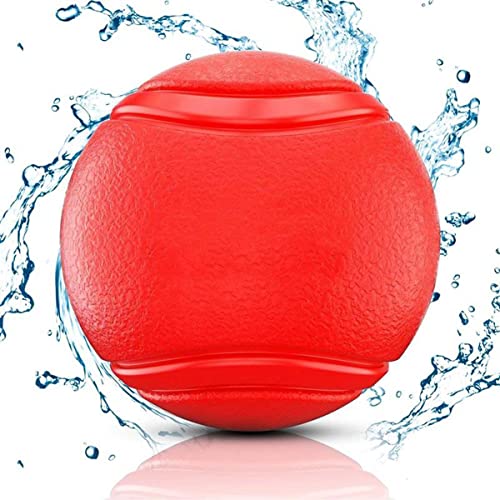 Intirilife Hunde Gummiball Knall Rot 7 cm bissfest