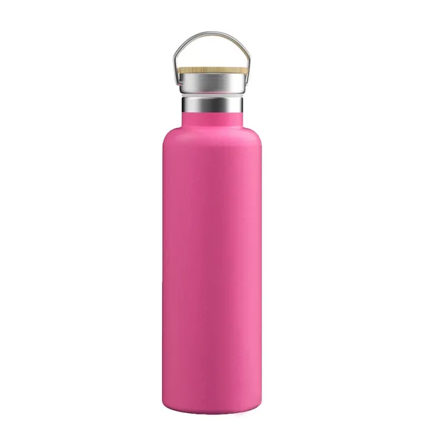 Intirilife Garten Thermosflasche pink 750 ml Edelstahl BPA-frei