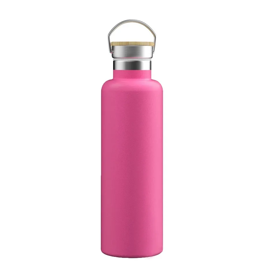 Intirilife Garten Thermosflasche pink 750 ml Edelstahl BPA-frei
