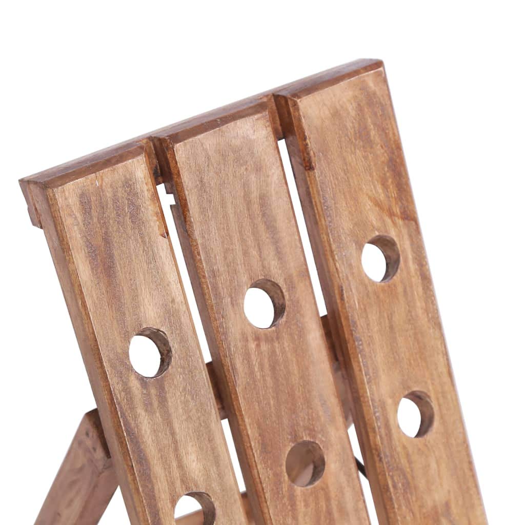 vidaXL Weinregal Altholz 15 Flaschen 26x50x70 cm