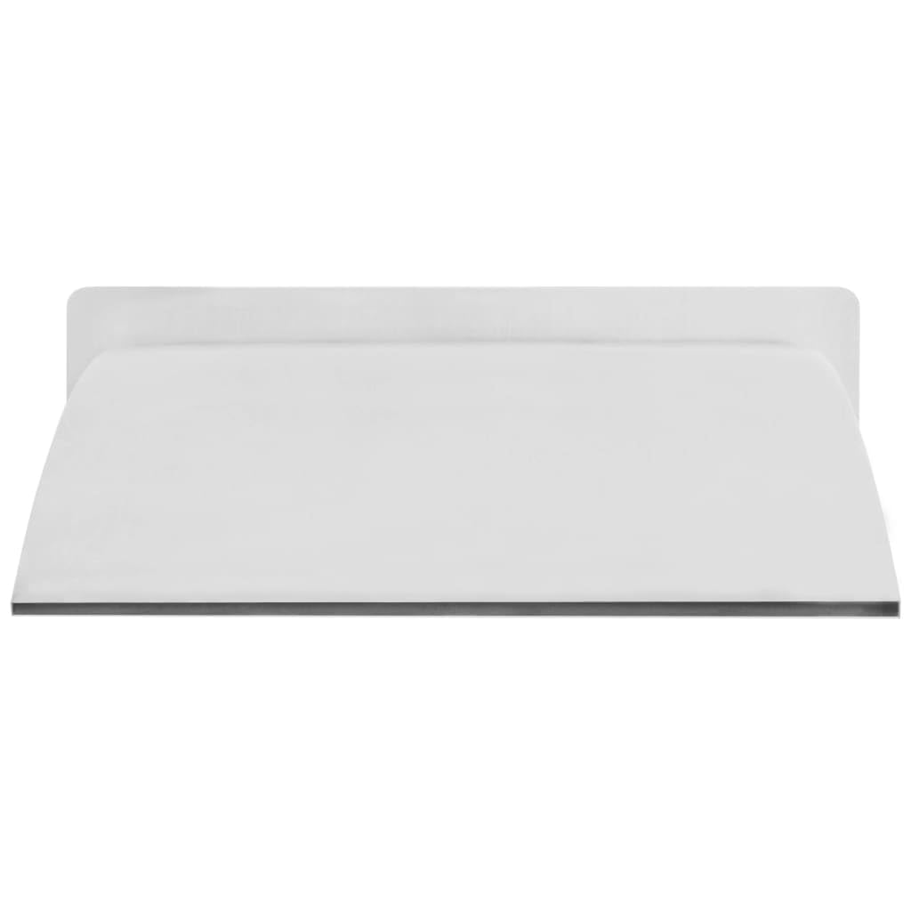 vidaXL Pool-Wasserfall Edelstahl 30x9x26cm Silber