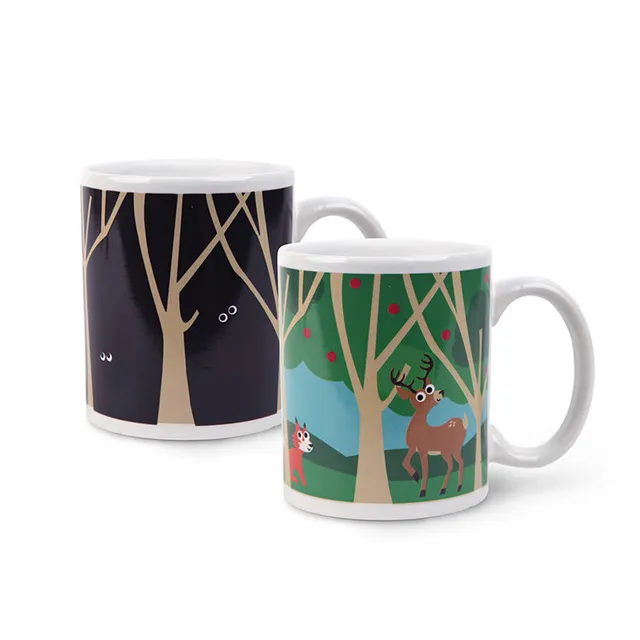 Kikkerland Woodlands Morph Tasse 325 ml Thermo Farbwechsel