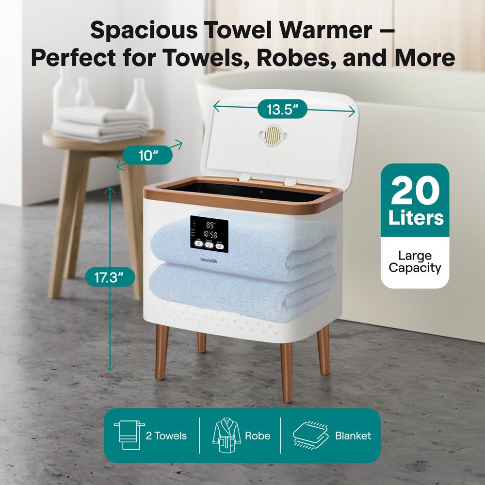Serenelife Towel Warmers Handtuchwärmer Gold 20 L Edelstahl
