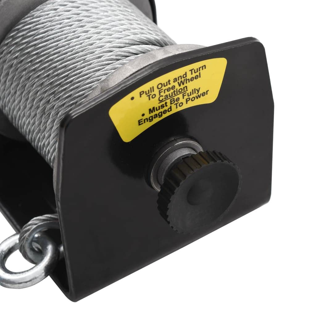 vidaXL Elektrische Seilwinde 12V 907kg mit Kabelfernbedienung
