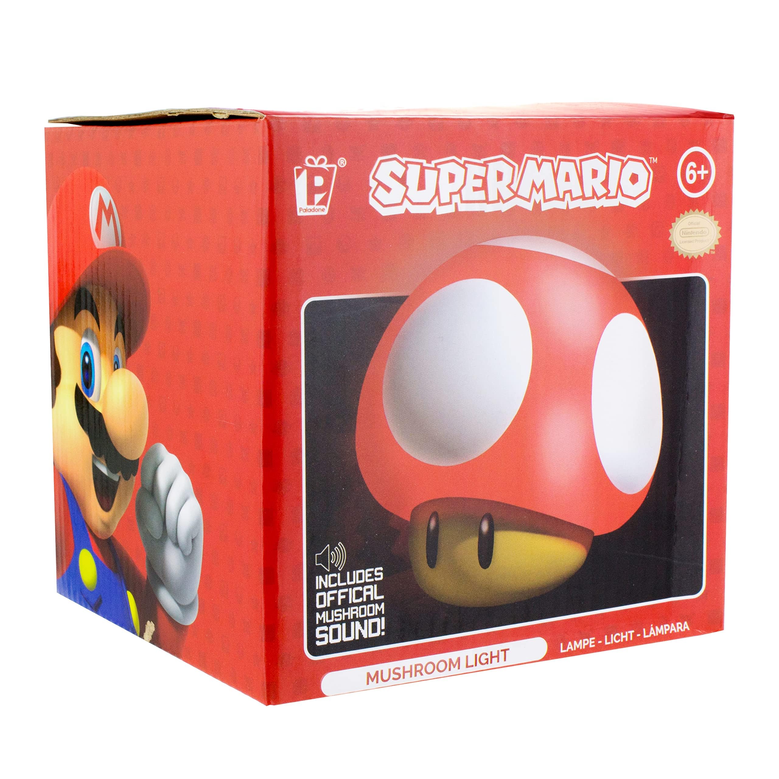 Paladone Lighting Super Mario Mushroom Pilzlicht mit Sound
