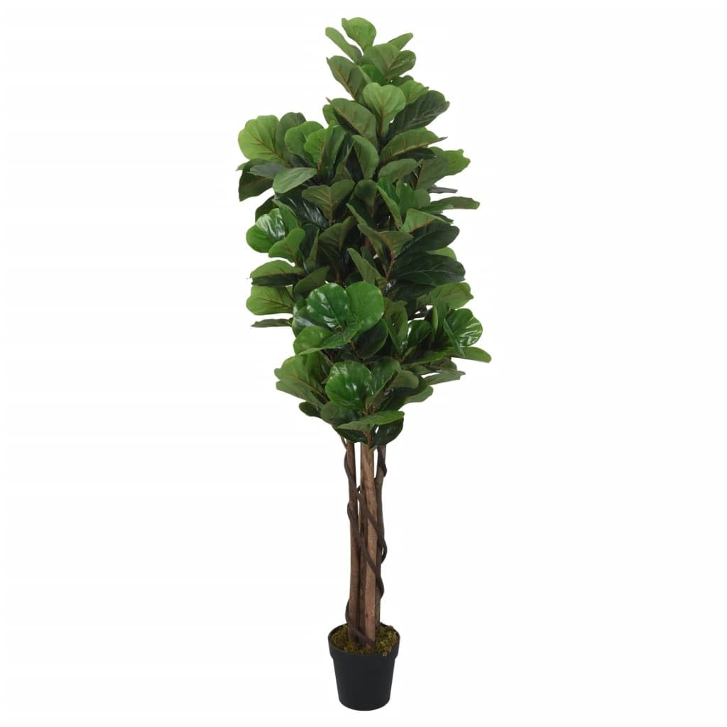 vidaXL Heim & Garten Feigenbaum Künstlich 80 cm 96 Blätter Grün