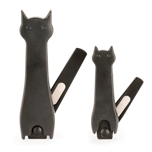 Kikkerland Purrfect Nagelknipser mit Auffangbehälter Katze