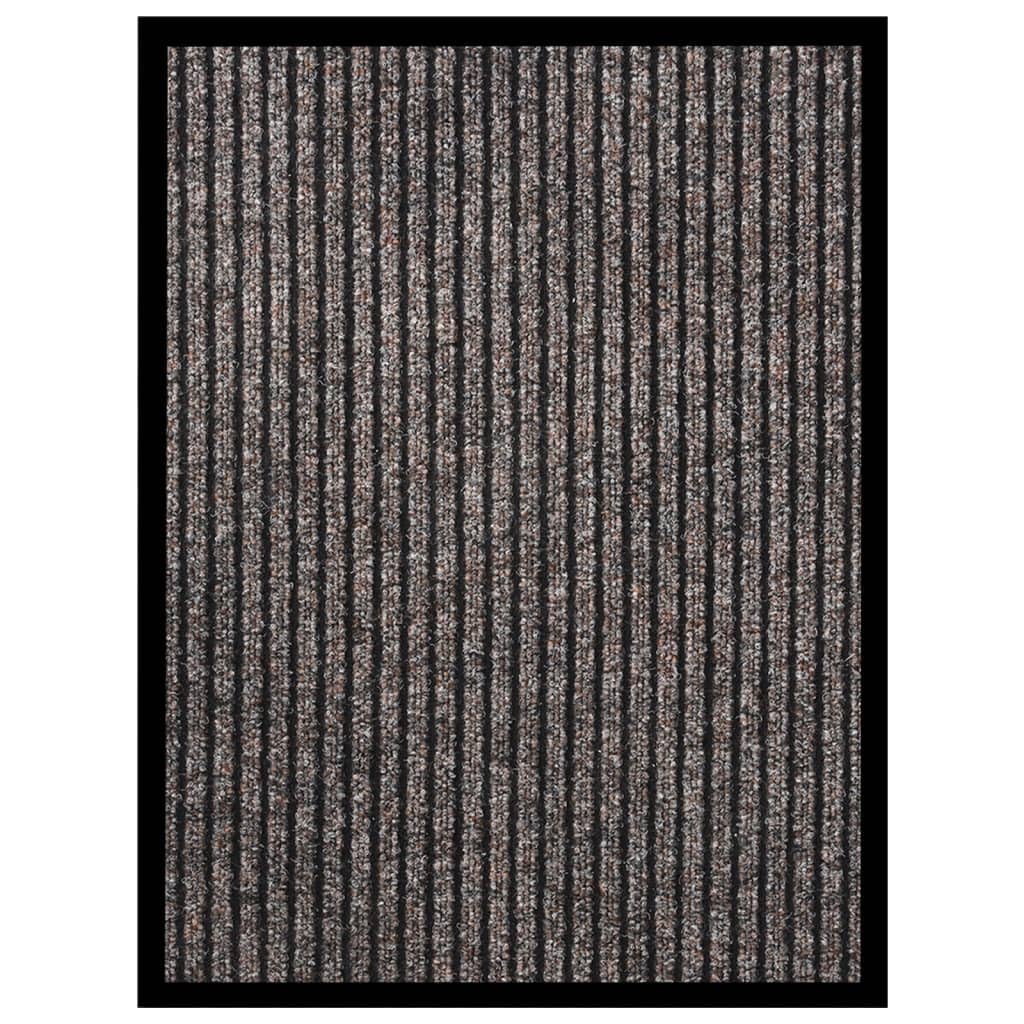 vidaXL Fußmatte Beige Gestreift Türmatte 40x60 cm