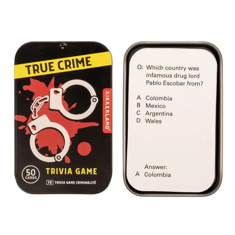 Kikkerland Play True Crime Trivia Quizspiel 50 Fragen