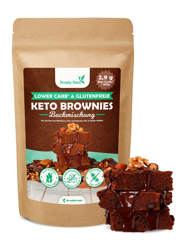Simply Keto Backmischung Brownie ohne Zucker Low Carb