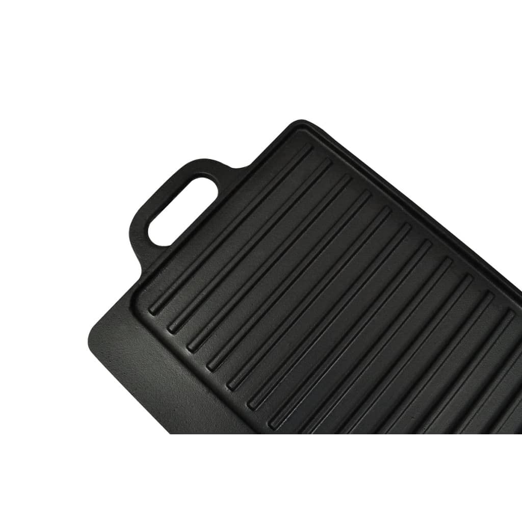 vidaXL Heim & Garten Grillplatte Wendeplatte Gusseisen 38x23 2 Stk