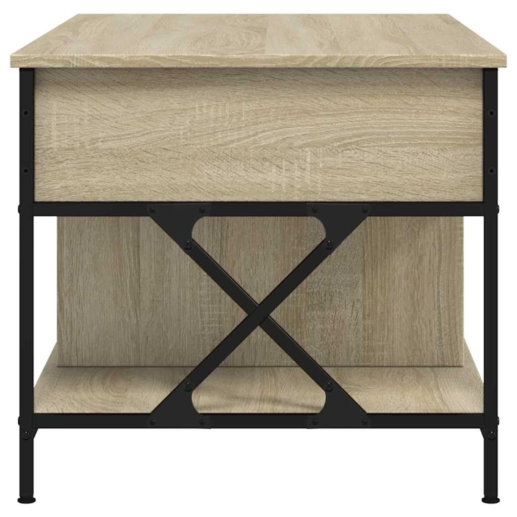 vidaXL Möbel Couchtisch Braun 100x55x50 cm höhenverstellbar