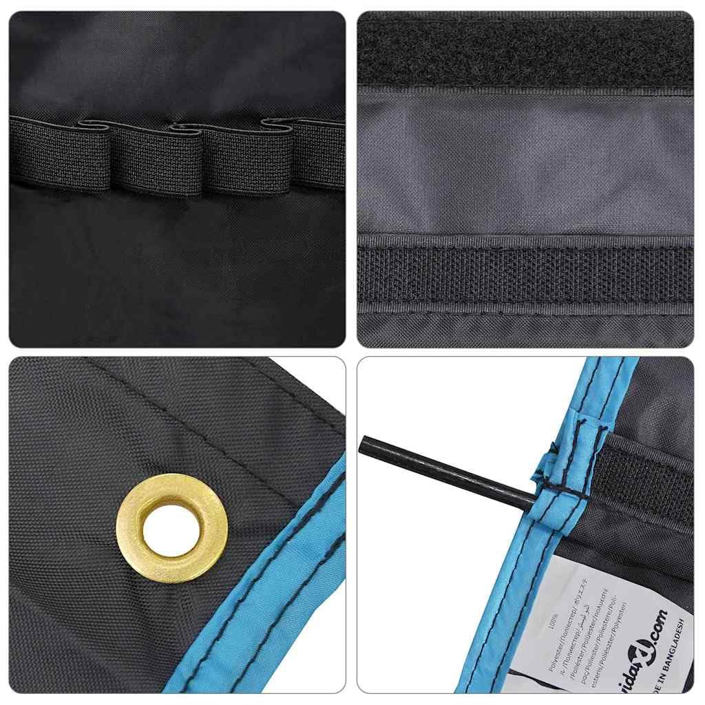 vidaXL Heim & Garten Aufbewahrungstasche 161x58,5 Oxford Schwarz-Blau