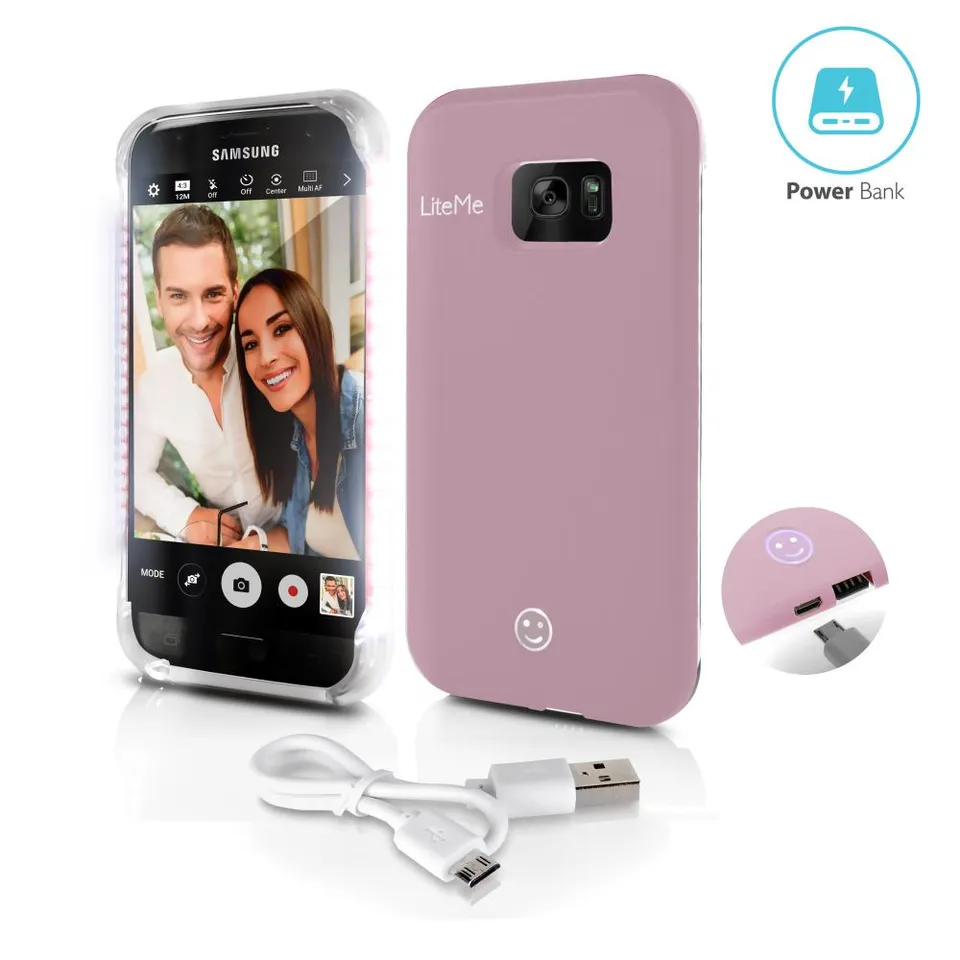 Serenelife Lite-Me Selfie Handyhülle S7 Edge mit Licht