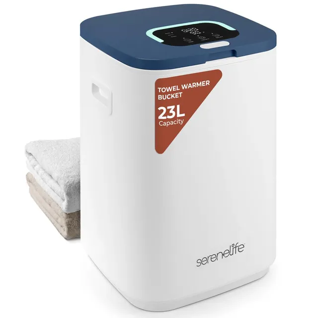 Serenelife Towel Warmers Handtuchwärmer Eimer Blau 23L Timer