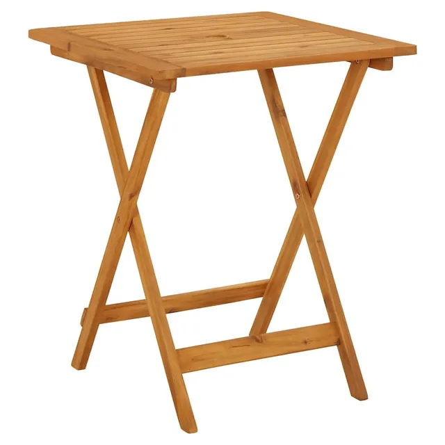 vidaXL Gartentisch Akazie 60x60x75 cm klappbar