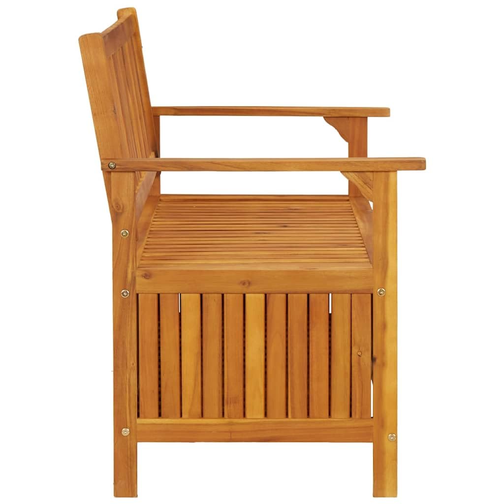 vidaXL Heim & Garten Gartenbank Stauraum 120cm Braun Akazie