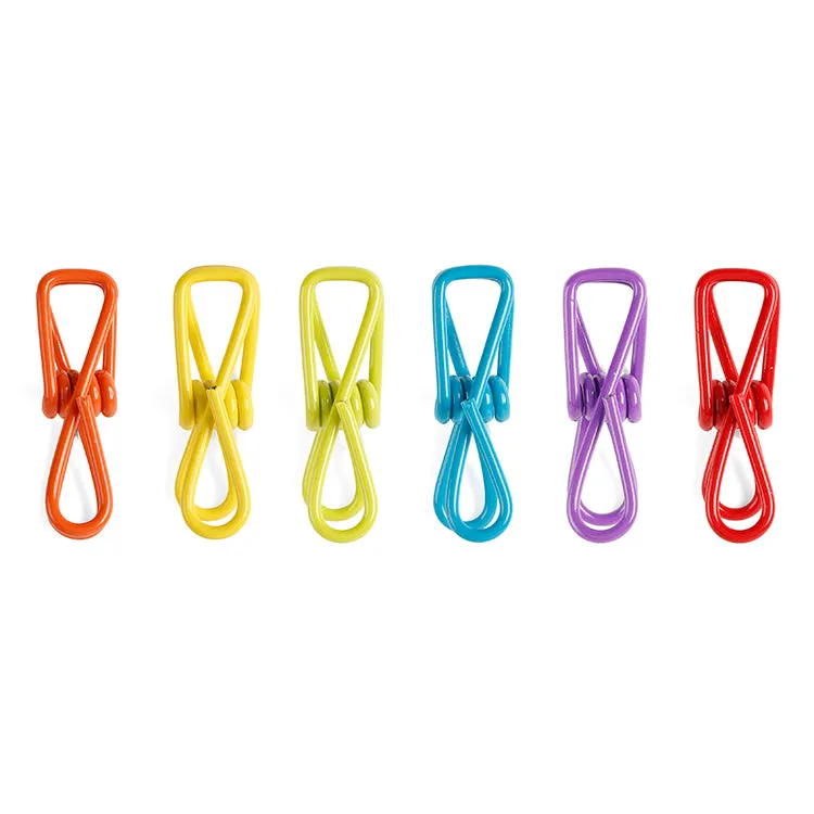 Kikkerland Home Multi-Purpose Clips Klammern bunt