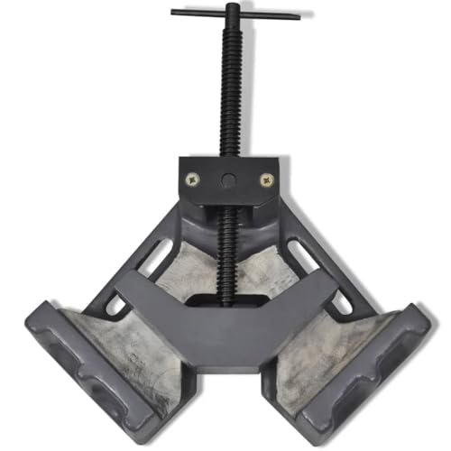 vidaXL Winkelschraubstock 115 mm 90 Grad Schraubstock Werkstatt