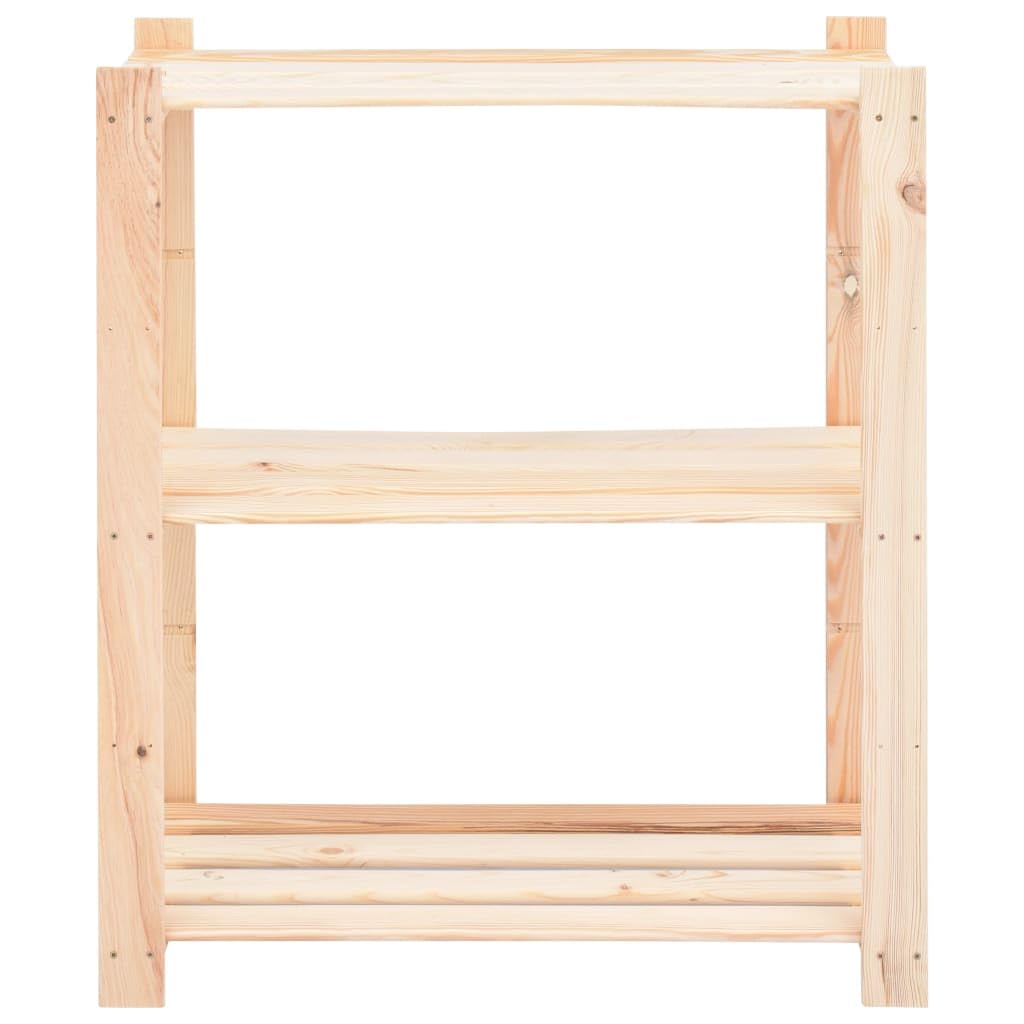 vidaXL Lagerregal Kiefer Massiv Holzregal 80x38x90 cm 150 kg