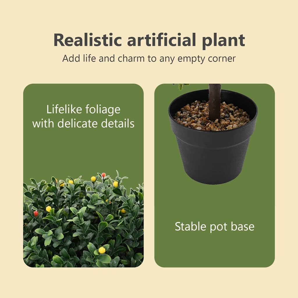 vidaXL Heim & Garten Buche Kugel Kunstpflanze grün 50 cm