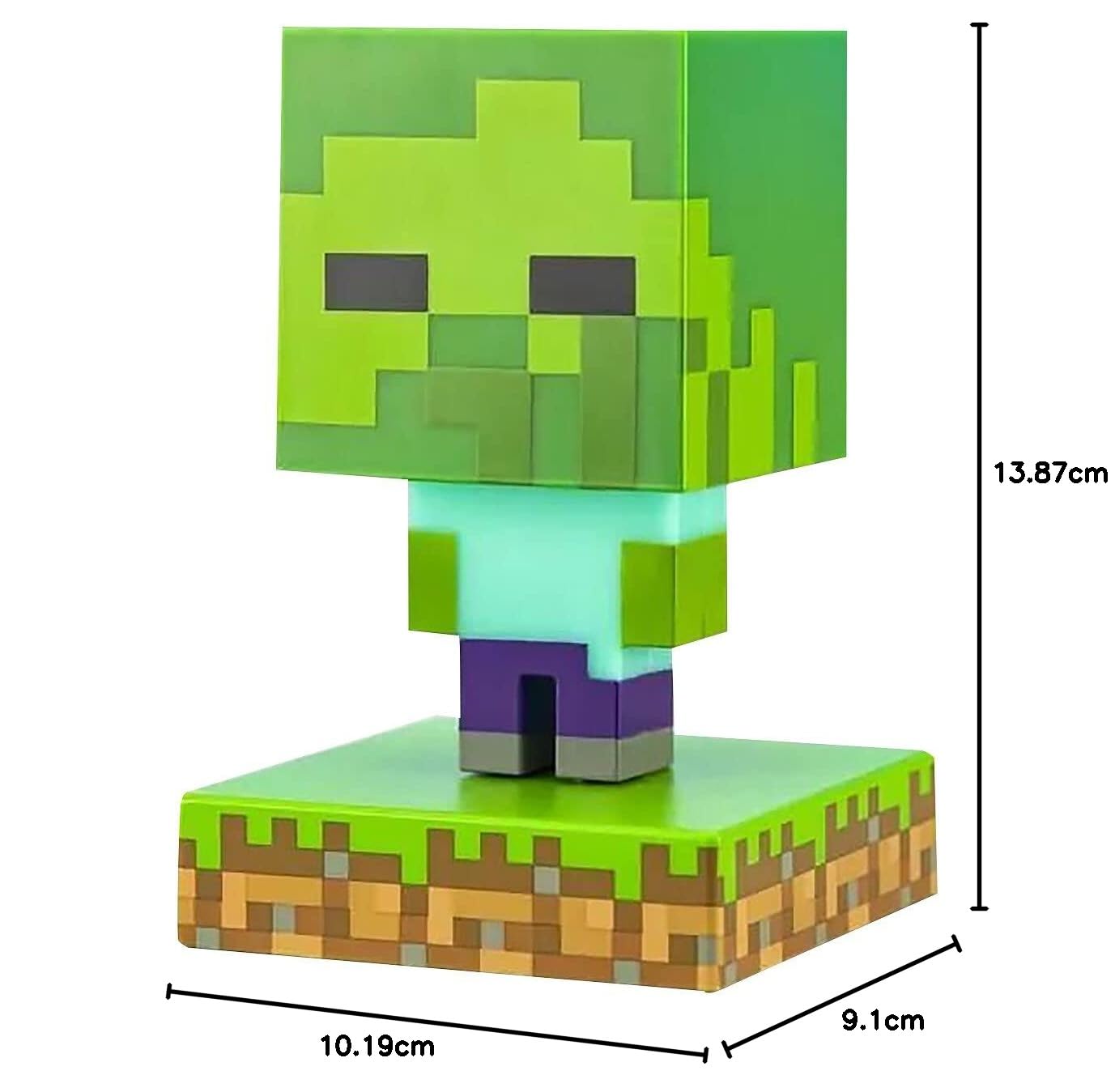 Paladone Minecraft Zombie Nachtlicht Batterie 10cm