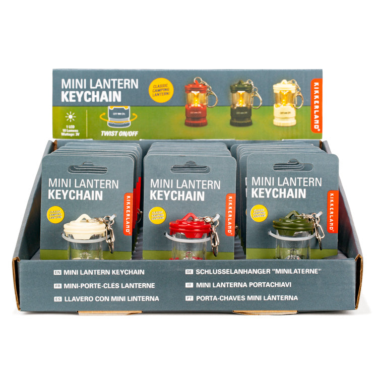 Kikkerland Mini Lantern Schlüsselanhänger Laterne LED