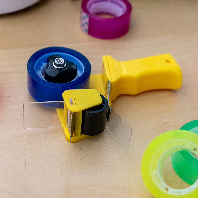 Kikkerland Home Mini Tape Gun Klebebandabroller mit Rolle