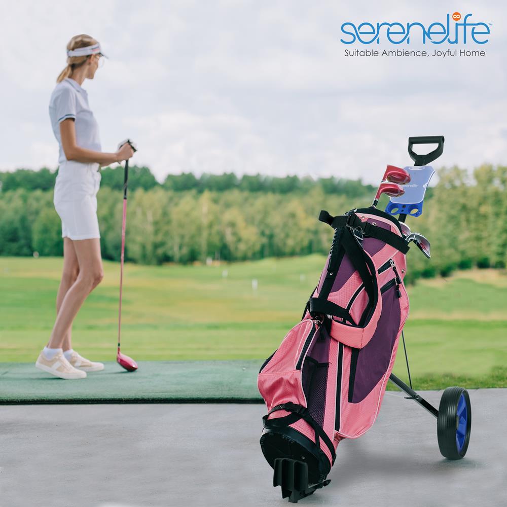 Serenelife Camping Golf Trolley 2-Rad Alu klappbar bis 15 kg