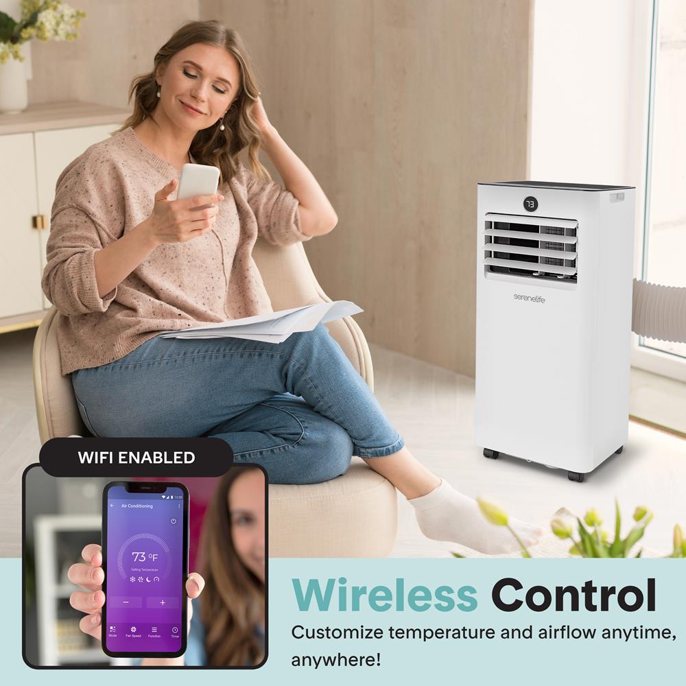 Serenelife Portable AC 8000 BTU Mobile Klimaanlage Weiß