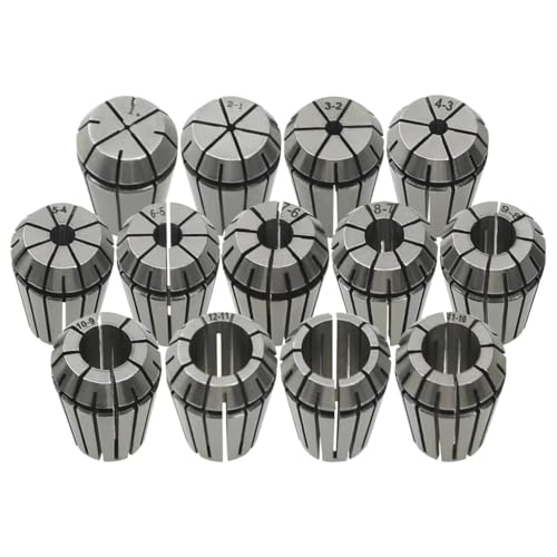 vidaXL Spannzangen Set ER20 13-tlg. 1-13mm Stahl CNC