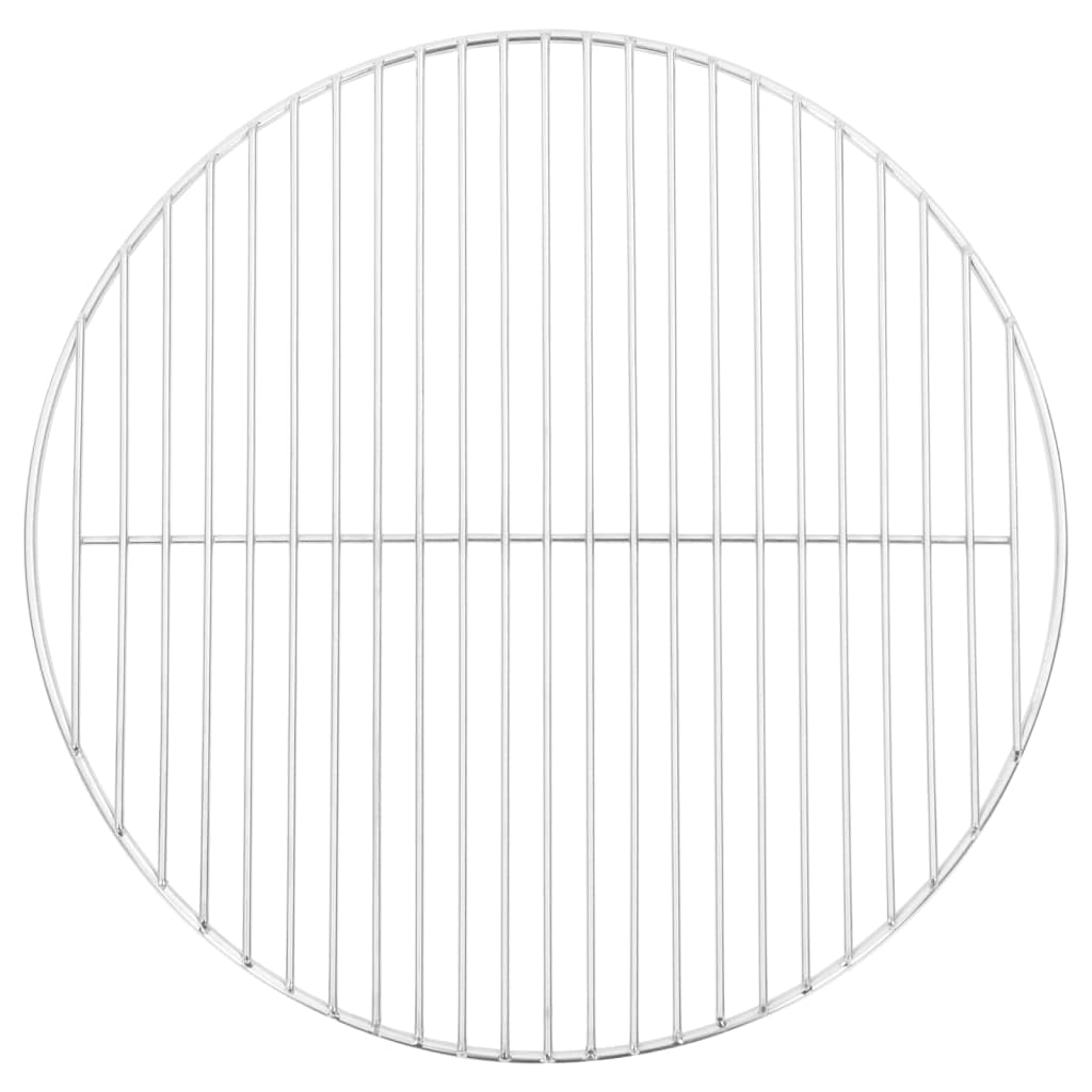 vidaXL BBQ Grillrost rund 34,5 cm Edelstahl 304