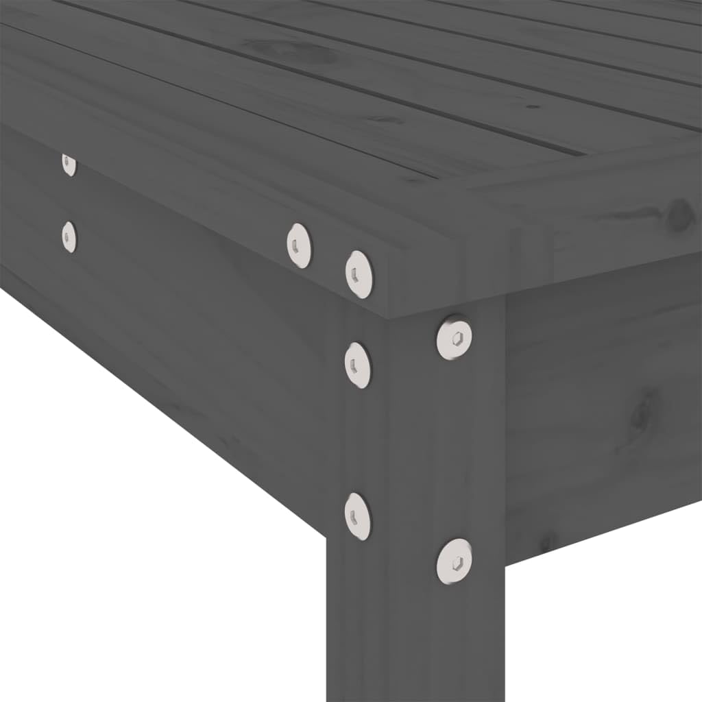 vidaXL Heim & Garten 3-tlg. Gartenbar-Set Holz Grau 110 kg
