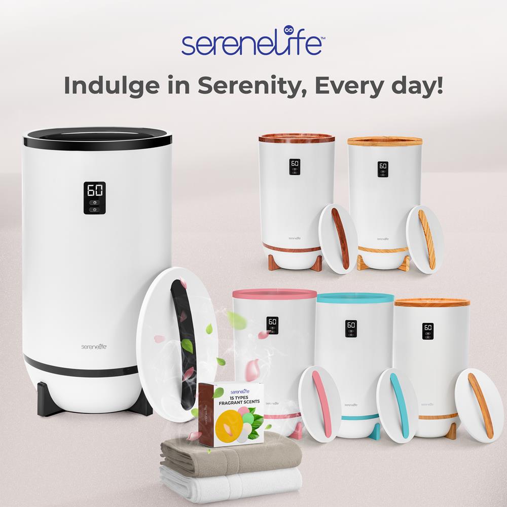 Serenelife Towel Warmer Handtuchwärmer Timer 2 Handtücher