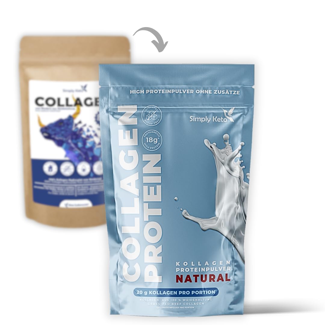 Keto Collagen Pulver 500g neutral 91% Protein Weidehaltung