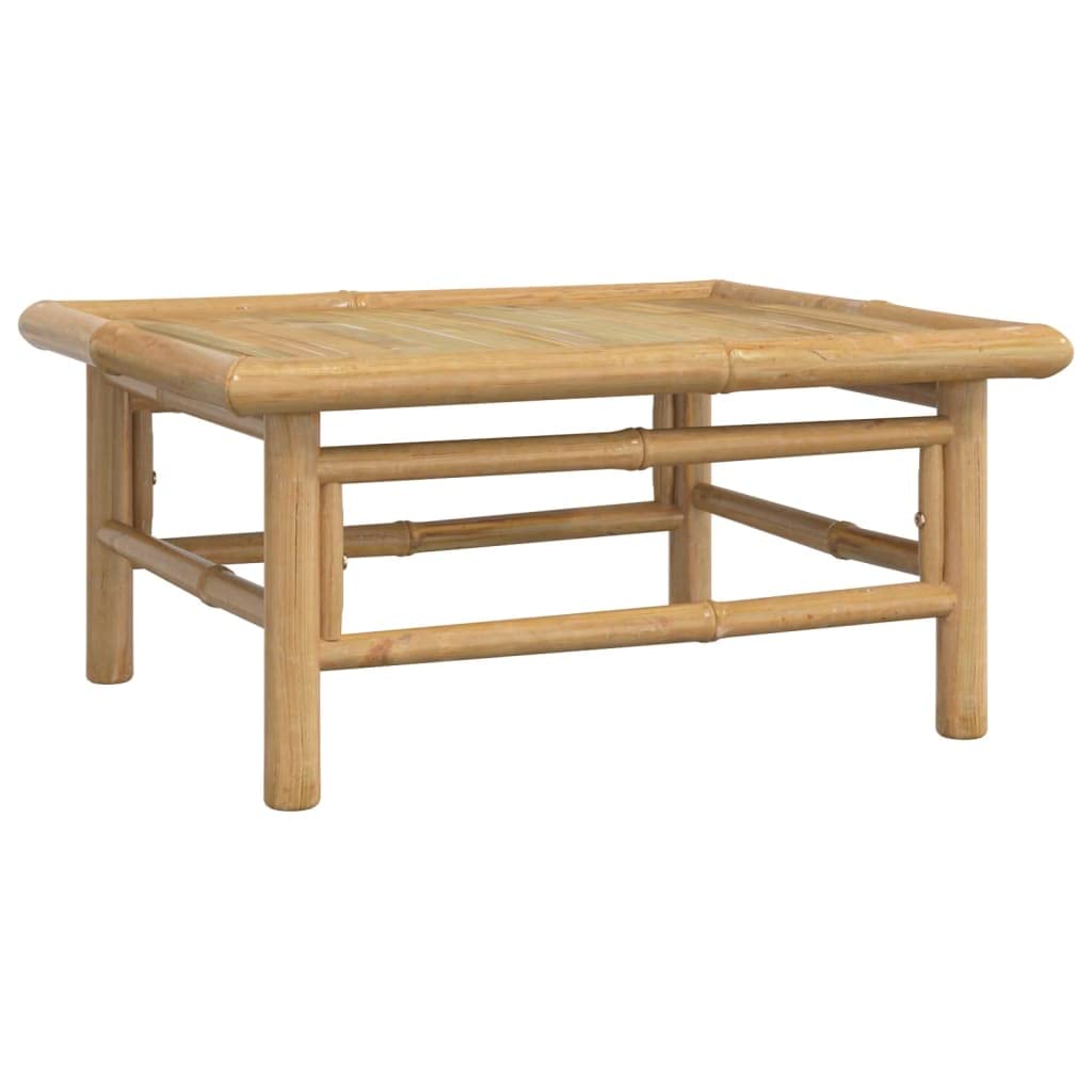 vidaXL Garten-Lounge-Set Bambus Hellgrau 4-teilig