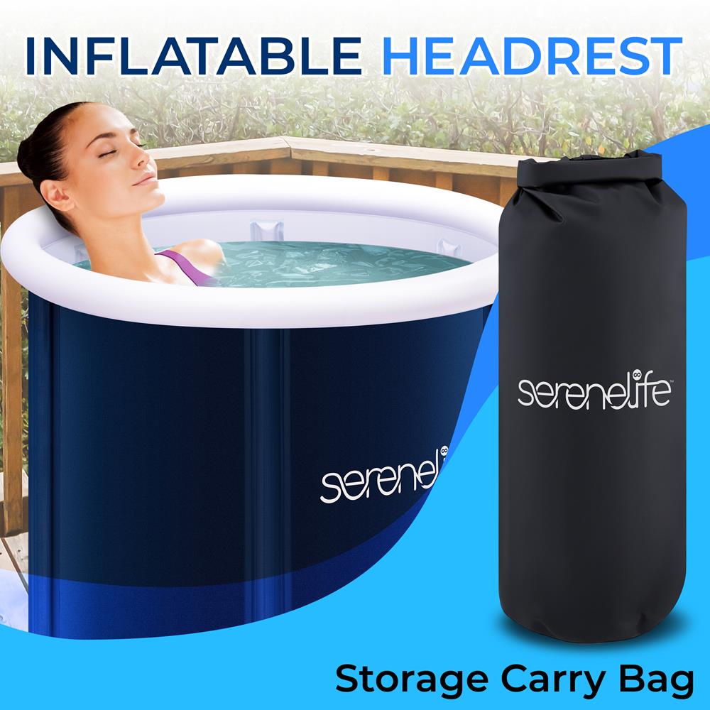 Serenelife Massage Eisbadewanne Aufblasbar 298 L PVC