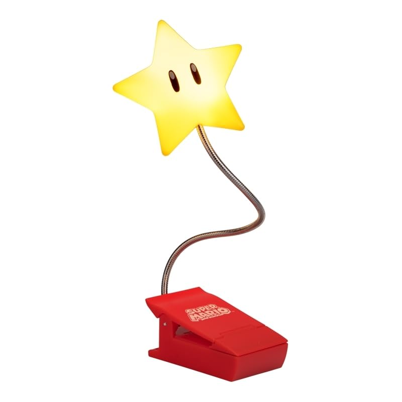 Paladone Super Mario Super Star Buchlampe LED Clip